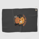 Grappige Pompoen Halloween Grappige Ontwerp2 (2)_1 Golfhanddoek (Horizontaal)