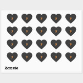 Grappige Pompoen Halloween Grappige Ontwerp2 (2)_1 Hart Sticker (Vel)