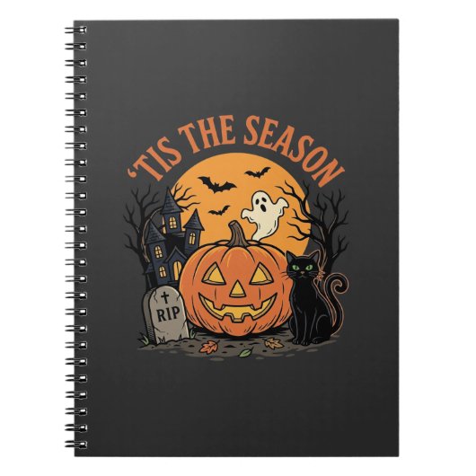 Grappige Pompoen Halloween Grappige Ontwerp2 (2)_1 Notitieboek (Voorkant)
