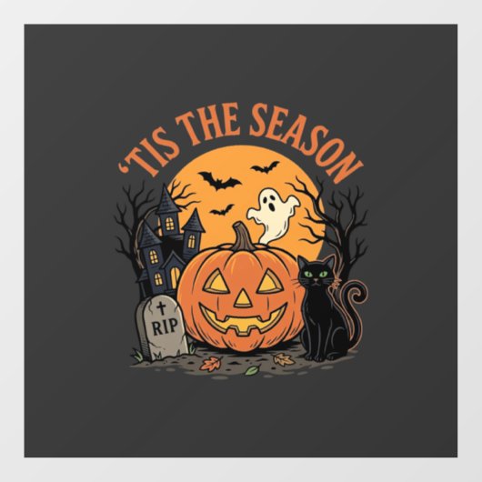 Grappige Pompoen Halloween Grappige Ontwerp2 (2)_1 Raamsticker (Vel)
