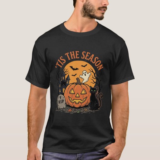 Grappige Pompoen Halloween Grappige Ontwerp2 (2)_1 T-shirt (Voorkant)