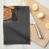 Grappige Pompoen Halloween Grappige Ontwerp2 (2)_1 Theedoek (Quarter Fold)