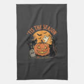 Grappige Pompoen Halloween Grappige Ontwerp2 (2)_1 Theedoek (Verticaal)