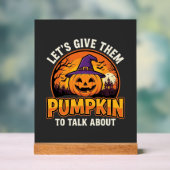 Grappige Pompoen Halloween Grappige Ontwerp_1 Acryl Bord (Neutraal)