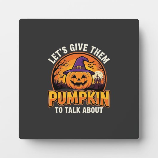 Grappige Pompoen Halloween Grappige Ontwerp_1 Fotoplaat (Voorkant)