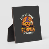 Grappige Pompoen Halloween Grappige Ontwerp_1 Fotoplaat (Voorkant)