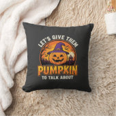 Grappige Pompoen Halloween Grappige Ontwerp_1 Kussen (Deken)