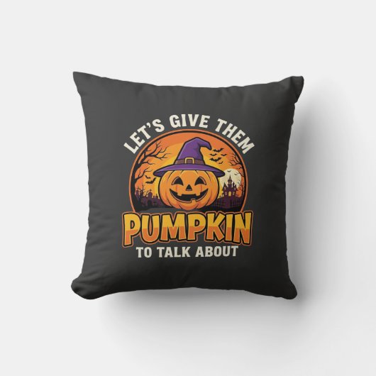 Grappige Pompoen Halloween Grappige Ontwerp_1 Kussen (Voorkant)