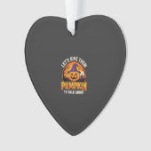 Grappige Pompoen Halloween Grappige Ontwerp_1 Ornament (voorkant)
