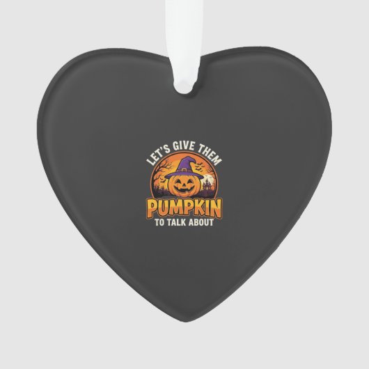 Grappige Pompoen Halloween Grappige Ontwerp_1 Ornament (voorkant)