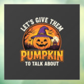 Grappige Pompoen Halloween Grappige Ontwerp_1 Raamsticker (Vel 3)