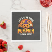 Grappige Pompoen Halloween Grappige Ontwerp_1 Servet (Insitu)
