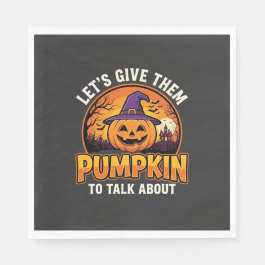 Grappige Pompoen Halloween Grappige Ontwerp_1 Servet (Voorkant)