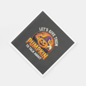 Grappige Pompoen Halloween Grappige Ontwerp_1 Servet (Hoek)