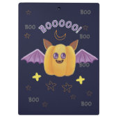 Grappige pompoen Halloween Klembord (Achterkant)