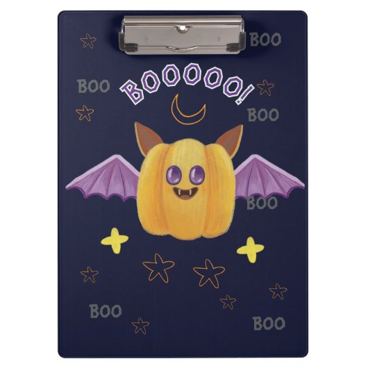 Grappige pompoen Halloween Klembord (Voorkant)