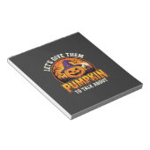 Grappige Pompoen Halloween Pun Ontwerp_1 Notitieblok (Schuin)
