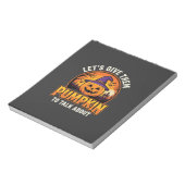 Grappige Pompoen Halloween Pun Ontwerp_1 Notitieblok (Linkerzijde)