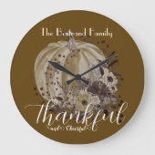 Grappige pompoen herfstbloem dankbaar grote klok (Voorkant)