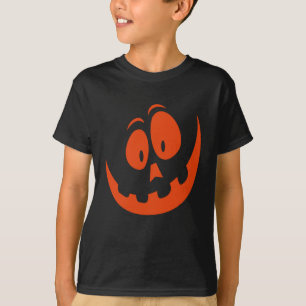 Grappige pompoen Jack O Lantern gezicht Halloween T-shirt