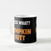 Grappige Pompoen Kont Halloween Ontwerp Koffiemok (Voorkant links)