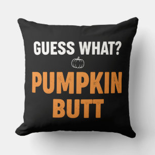 Grappige Pompoen Kont Halloween Ontwerp Kussen
