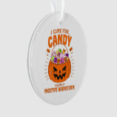 Grappige Pompoen Ornament – Sarcastische Halloween (voorkant)