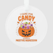 Grappige Pompoen Ornament – Sarcastische Halloween (achterkant)
