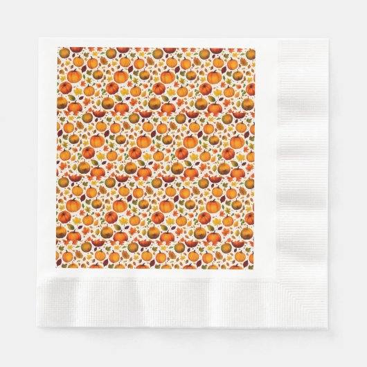 "Grappige pompoen print papier servetten. Servet (Voorkant)