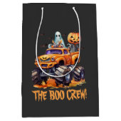 Grappige pompoen Schattige Monster Truck Modern Ha Medium Cadeauzakje (Voorkant)