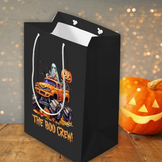 Grappige pompoen Schattige Monster Truck Modern Ha Medium Cadeauzakje