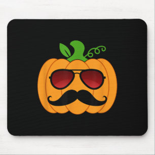 Grappige Pompoen Snor Zonnebril Halloween Vader Pa Muismat