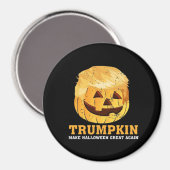 Grappige pompoen Trumpkin Halloween Magneet (Voorkant / Achterkant)