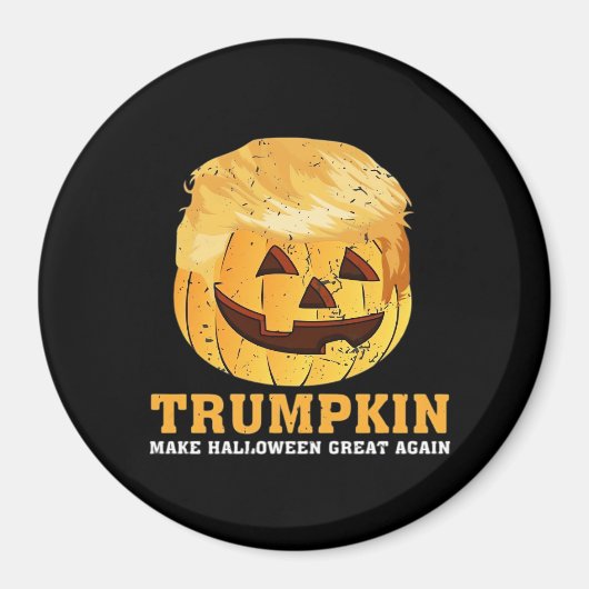 Grappige pompoen Trumpkin Halloween Magneet (Voorkant)