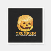 Grappige pompoen Trumpkin Halloween Servet (Voorkant)