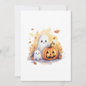Grappige pompoenen geesten Kinder Halloween Party Kaart (Achterkant)