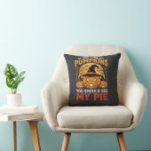 Grappige Pompoenen Halloween Taart Ontwerp_1 Kussen (Stoel)