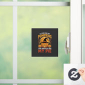 Grappige Pompoenen Halloween Taart Ontwerp_1 Raamsticker (Huis)