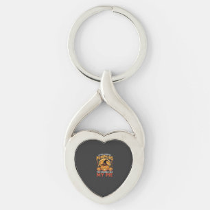 Grappige Pompoenen Halloween Taart Ontwerp_1 Sleutelhanger