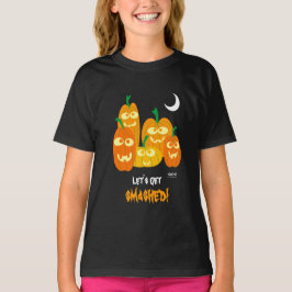 Grappige pompoenen krijgen kapot Halloween Drink T-shirt