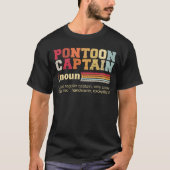 Grappige ponton kapitein citaat t-shirt (Voorkant)