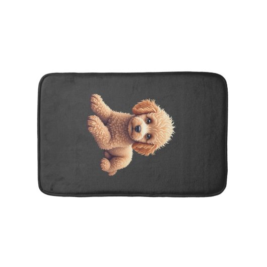 Grappige Poodle Dierenliefhebber Honden Grappig Cu Badmat (Voorkant)