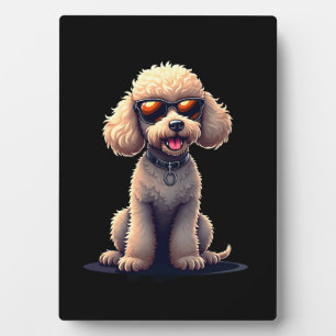 Grappige Poodle Dierenliefhebber Honden Grappig Cu Fotoplaat