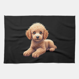 Grappige Poodle Dierenliefhebber Honden Grappig Cu Theedoek