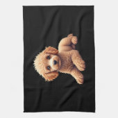 Grappige Poodle Dierenliefhebber Honden Grappig Cu Theedoek (Verticaal)