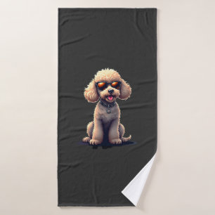 Grappige Poodle Dierenliefhebber Honden Grappig Ho Badhanddoek