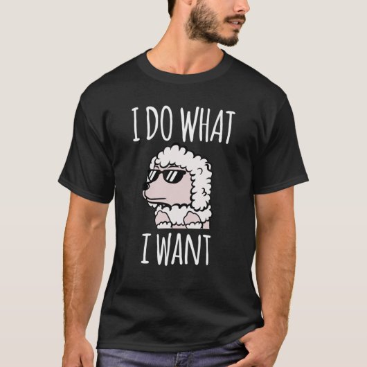 Grappige Poodle-I-Do Wat-Ik-Wil Essential T-shirt (Voorkant)