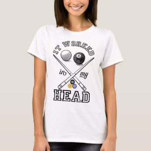 Grappige Pool Art voor mannen Vrouwen Biljart Love T-shirt
