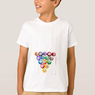 Grappige Pool Art voor mannen Vrouwen Biljart Spel T-shirt