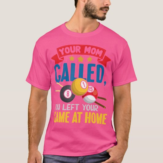 Grappige pool biljart speler t-shirt (Voorkant)